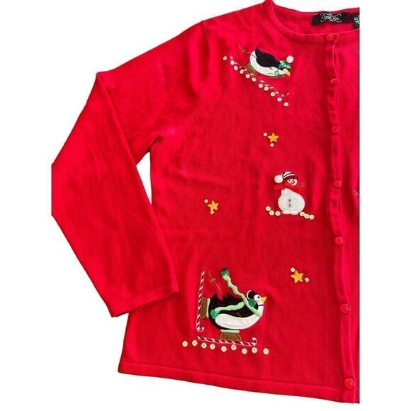 Crystal Kobe Ugly Christmas  sweater size XL - Picture 2 of 10